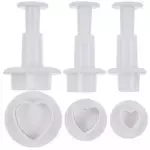 Eyectores Corazón set 3 pzas