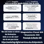 CNPJ INAPTO/INATIVO- REGULARIZAR