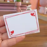 Escreva um cartãozinho (coração)