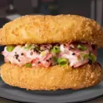 Salmão grelhado com cream burgur