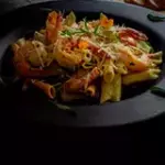 Penne con Espinaca y Camaron