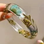 Pulsera resina flores