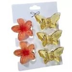 KIT PIRANHA BORBOLETA LARANJA 5X1