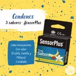 Condones 3 sabores - Sensor Plus