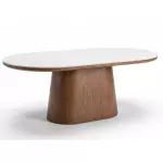 Mesa Mármol sintética base lustrada