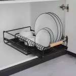 Rack platos deslizable negro