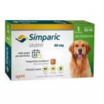 Simparic 80 mg para cães 20,1a40 kg