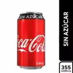 Coca Cola sin azúcar 355ml