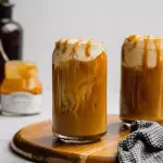 Caramel latte frío