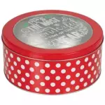 Lata c/visor Roja puntos 14cm