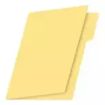 File amarillo y verde de cartón