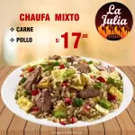 CHAUFA MIXTO (CARNE Y POLLO)