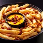 Batata frita com cheddar e bacon