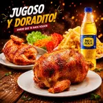 1 POLLO Y 1/2 POLLO + GASEOSA 1.5 LT