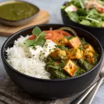 Palak Paneer [Steamed Rice] Bowl