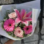 Mix médio na tonalidade Rosa