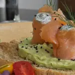 Tostada Francesa Smoked Salmon