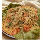 Pasta con Camarones