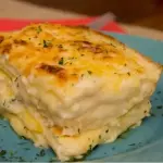 Lasanha tradicional quatro queijos