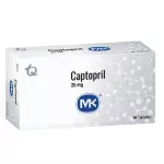 CAPTOPRIL 25MG CAJA X 30 TABLETAS