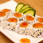 Uramaki com geléia pimenta