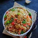 Burnt Garlic Egg Fried Rice