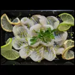 CARPACCIO DE PEIXE BRANCO