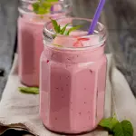 Fresa con leche
