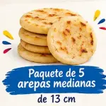 AREPA TELA 13CM BLANCA X 5 CONGELADA