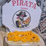 Fritas com cheddar