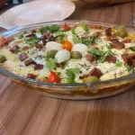 Macarronada Frango ao Molho Branco