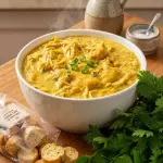 Creme de Abóbora com Frango