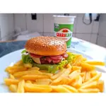 X-Calabresa + Fritas + Bebida 350ml