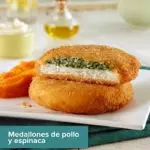 Medallon Pollo C/ espinaca x 2 Kg