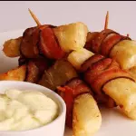 Aipim com Bacon