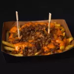 Batata com Cheddar e bacon