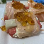 Mahata de kani com geleia pimenta
