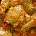 POLLO A LA PORTUGUESA + GUARNICIÓN
