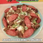 SALCHIPOLLO + CROQUETA CARNE + LONGA