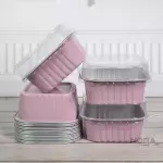 Aluminio Cuadrado Rosa 150 ml