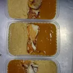 Grão de bico com tilápia em posta