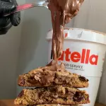 Cookie americano com nutella