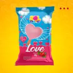 Picolé love morango