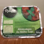 Almôndegas ao Sugo sem Queijo