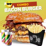 2 Bacon Burger + Batata + Bebidas