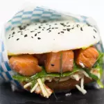 Salmon burger