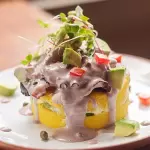Maki Causa de Pulpo al Olivo.