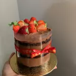 Baby Mousse de Chocolate c/ Morangos