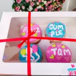 Caja de cuatro Cupcakes