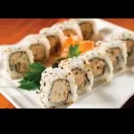 Uramaki de salmão grelhado